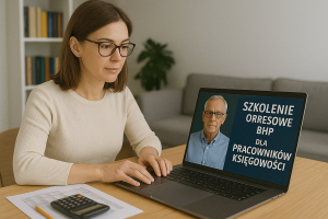 Szkolenie okresowe BHP online dla pracowników księgowości
